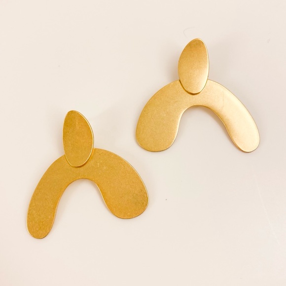 Madewell Jewelry - ▪️ MADEWELL ▪️ Oblong Statement Earrings Gold